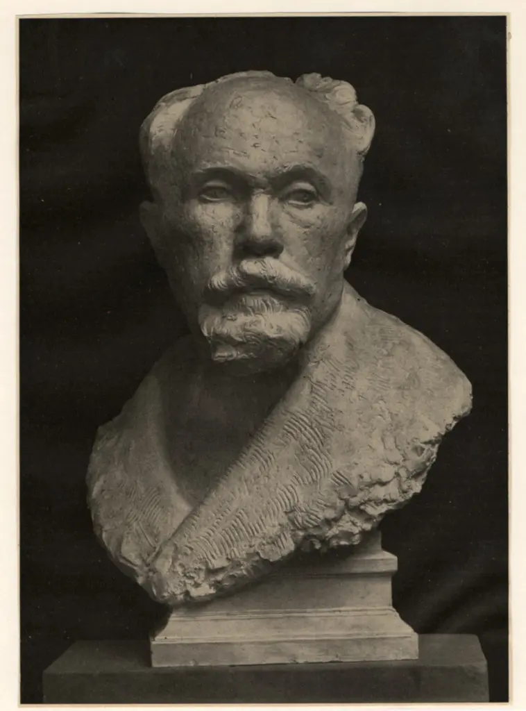 Anonimo , Jaeckle, Karl - sec. XX - Bildnisb&uuml;ste des Radierers Paul herrmann , fronte