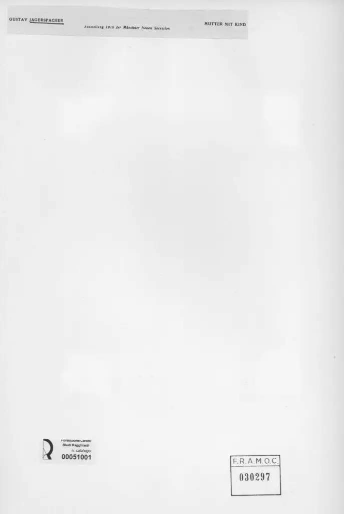 Anonimo , Jagerspacher, Gustav - sec. XX - Mutter mit Kind , retro