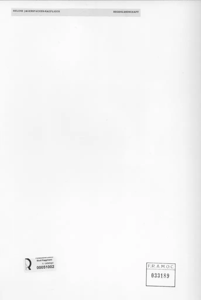 Anonimo , Jagerspacher - Haefliger, Helen - sec. XIX/ XX - Regenlandschaft , retro