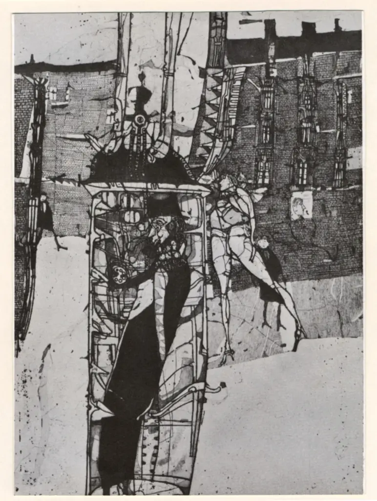 Janssen, Horst , Figure im mezzo alla citt&agrave;