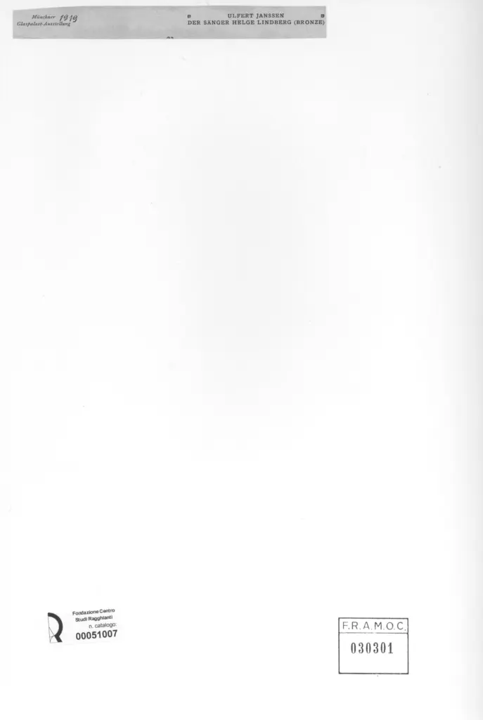 Anonimo , Janssen, Ulfert - sec. XX - Der s&auml;nger helge lindberg , retro