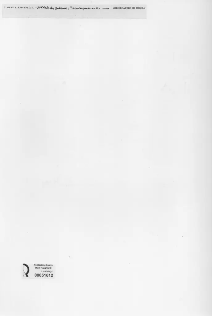 Anonimo , Von Kalckreuth, Leopold , retro