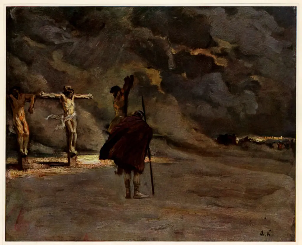 Anonimo , Von Kalckreuth, Leopold - sec. XX - Golghata , fronte