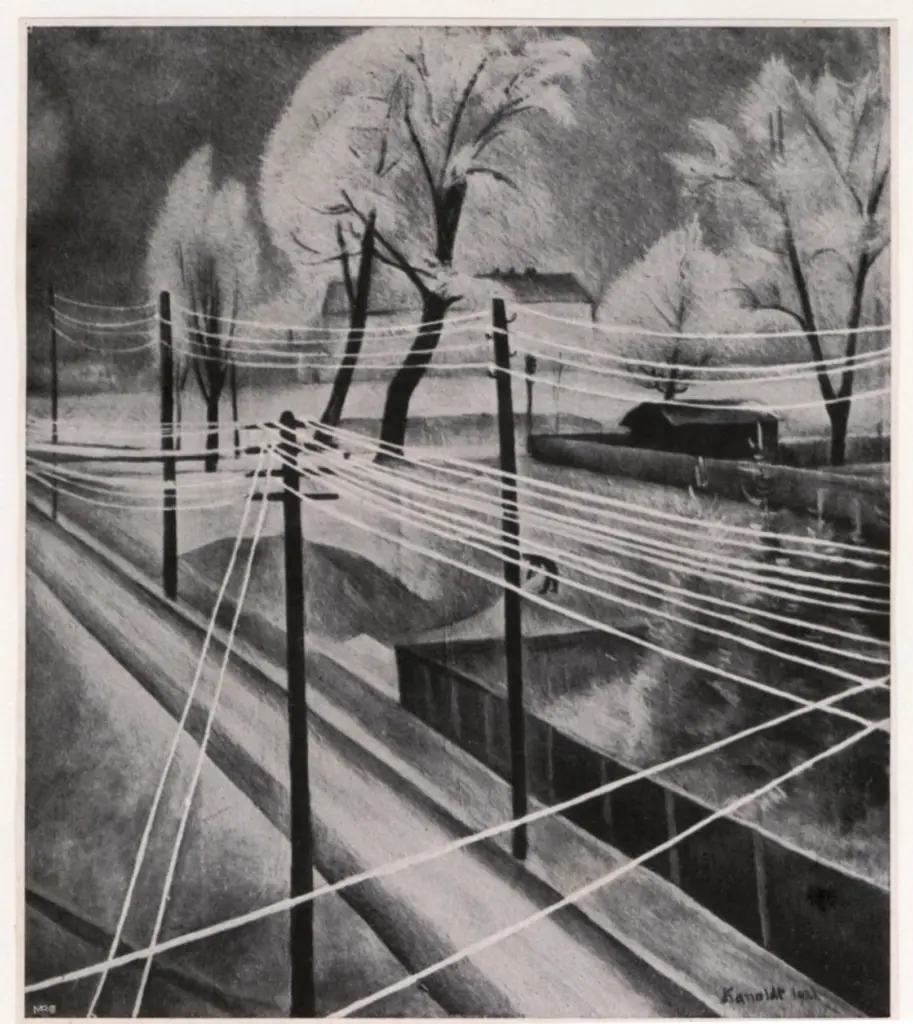 Anonimo , Kanoldt, Alexander - sec. XX - Rauhreif , fronte