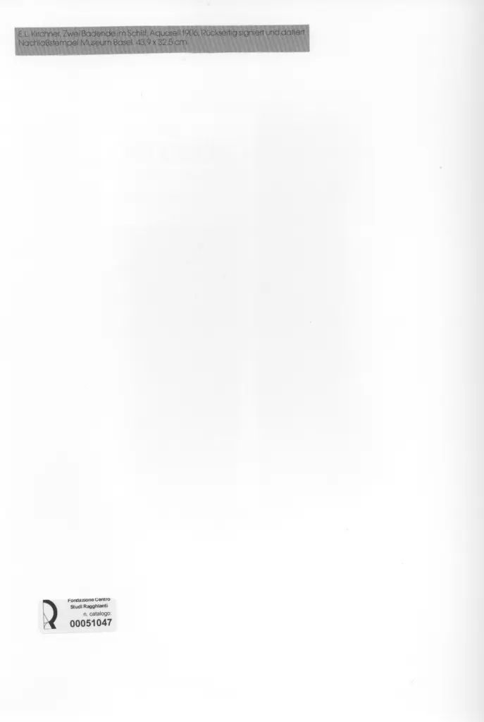 Anonimo , Kirchner, Ernst Ludwig - sec. XX , retro