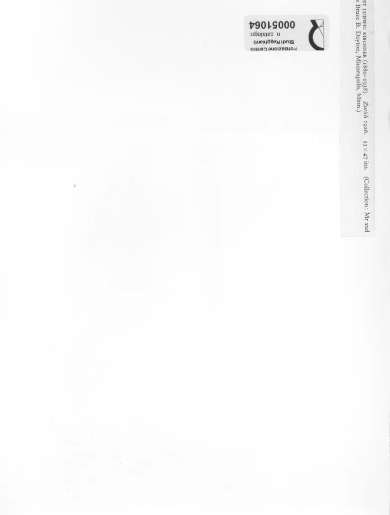 Anonimo , Kirchner, Ernst Ludwig - sec. XX - Zurich , retro