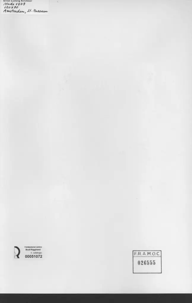 Anonimo , Kirchner, Ernest Ludwig - sec. XX - Nudo , retro