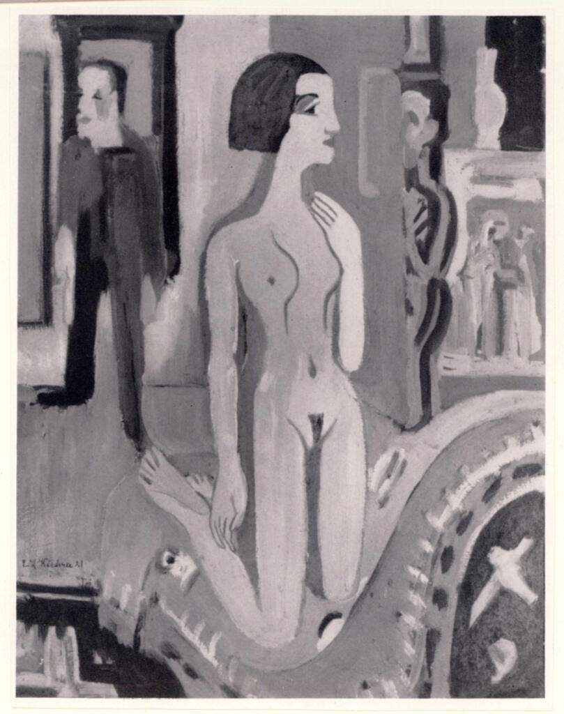 Anonimo , Kirchner, Ernest Ludwig - sec. XX - Maler und modell , fronte