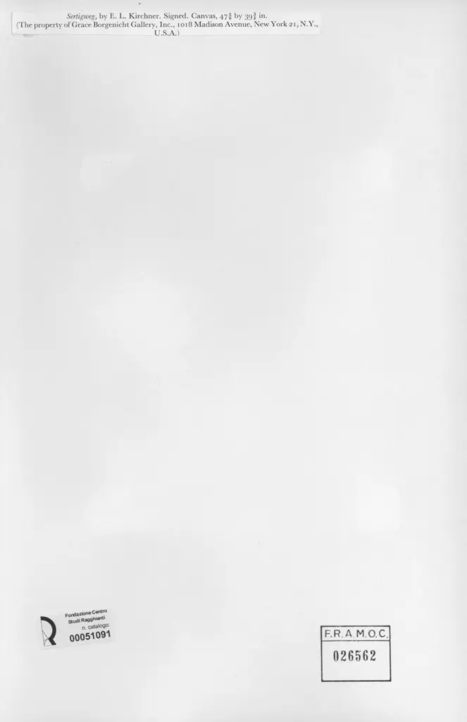 Anonimo , Kirchner, Ernest Ludwig - sec. XX - Sertiweg , retro