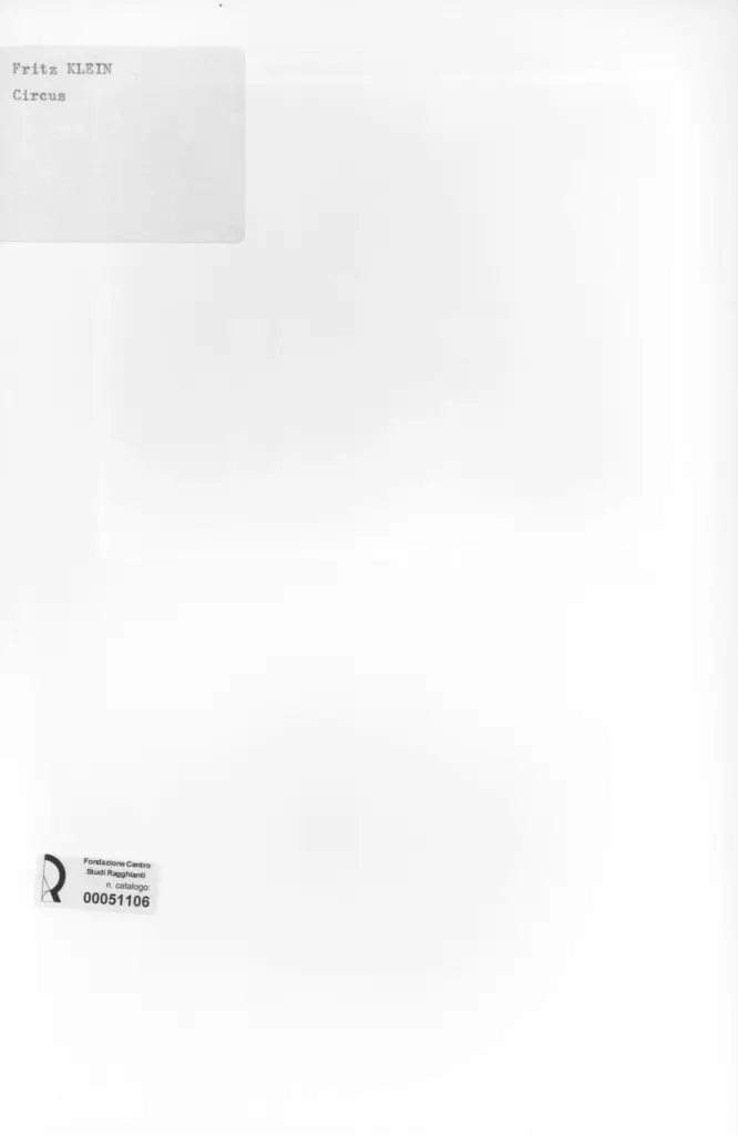 Anonimo , Klein, Fritz , retro