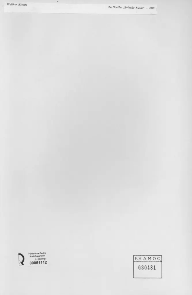 Anonimo , Klemm, Walther; sec. XX , retro