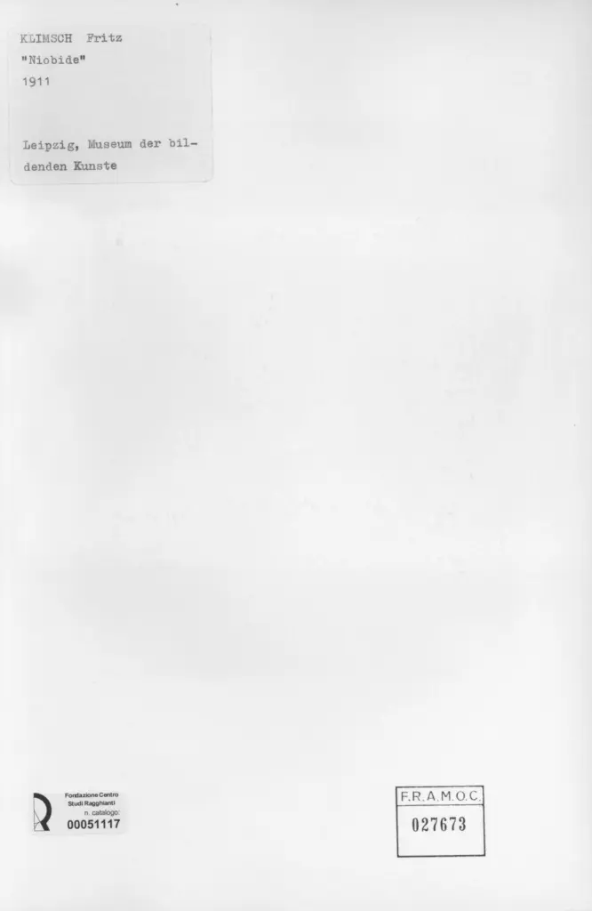 Anonimo , Klimsch, Fritz; sec. XX , retro