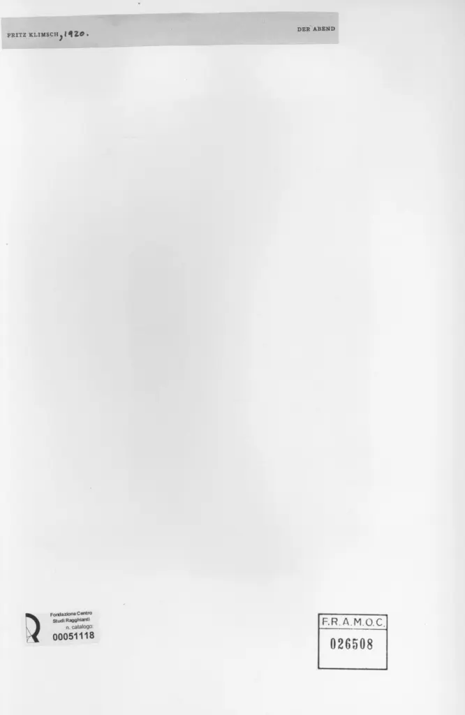 Anonimo , Klimsch, Fritz sec. XX , retro