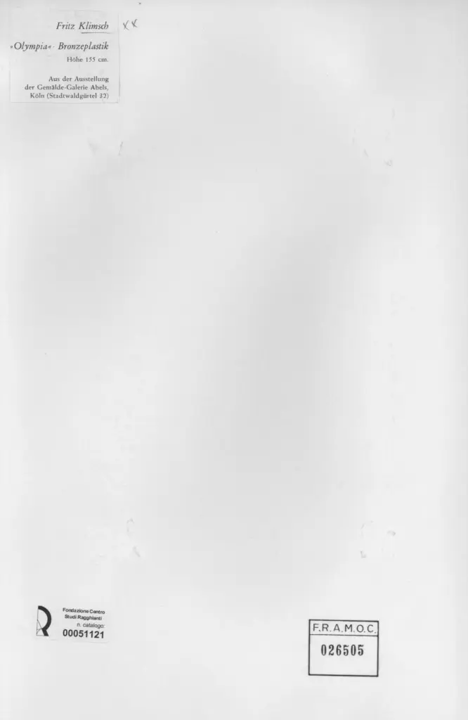 Anonimo , Fritz Klimsch , retro