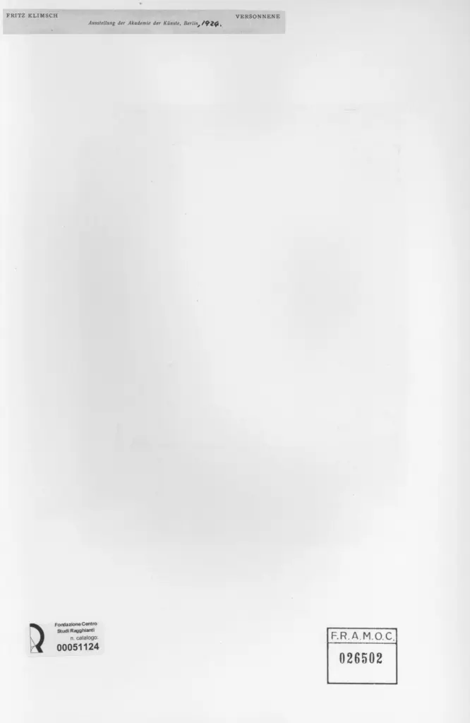 Anonimo , Fritz Klimsch , retro