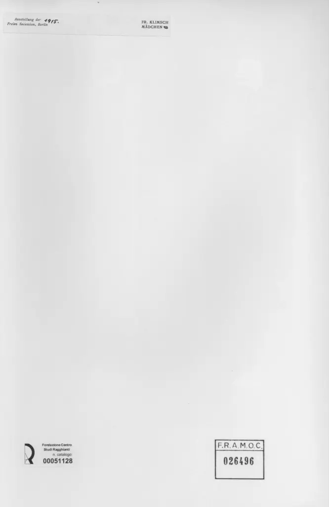 Anonimo , Fritz Klimsch , retro