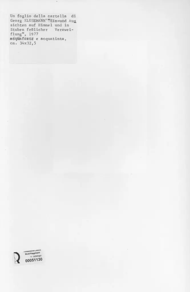 Anonimo , Klusemann, Georg sec. XX , retro