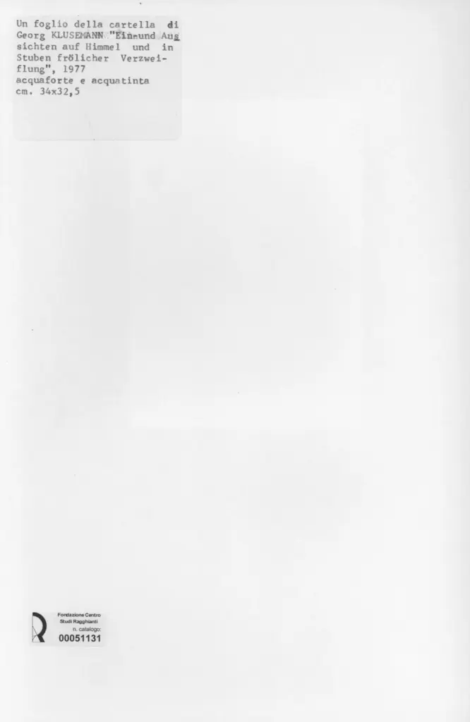 Anonimo , Klusemann, Georg sec. XX , retro