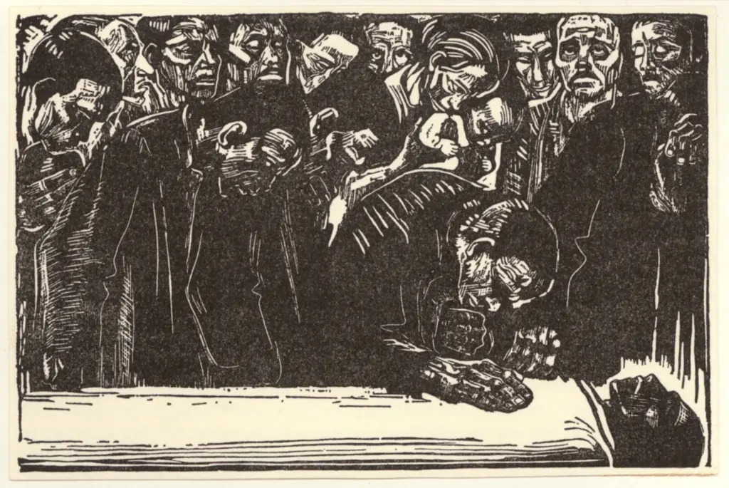 Kollwitz, Kathe , Die leben dem toten