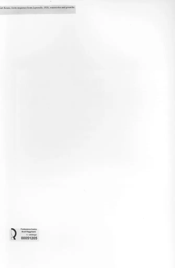 Anonimo , Kranz, Kurt - sec. XX - Sequenza di forme , retro