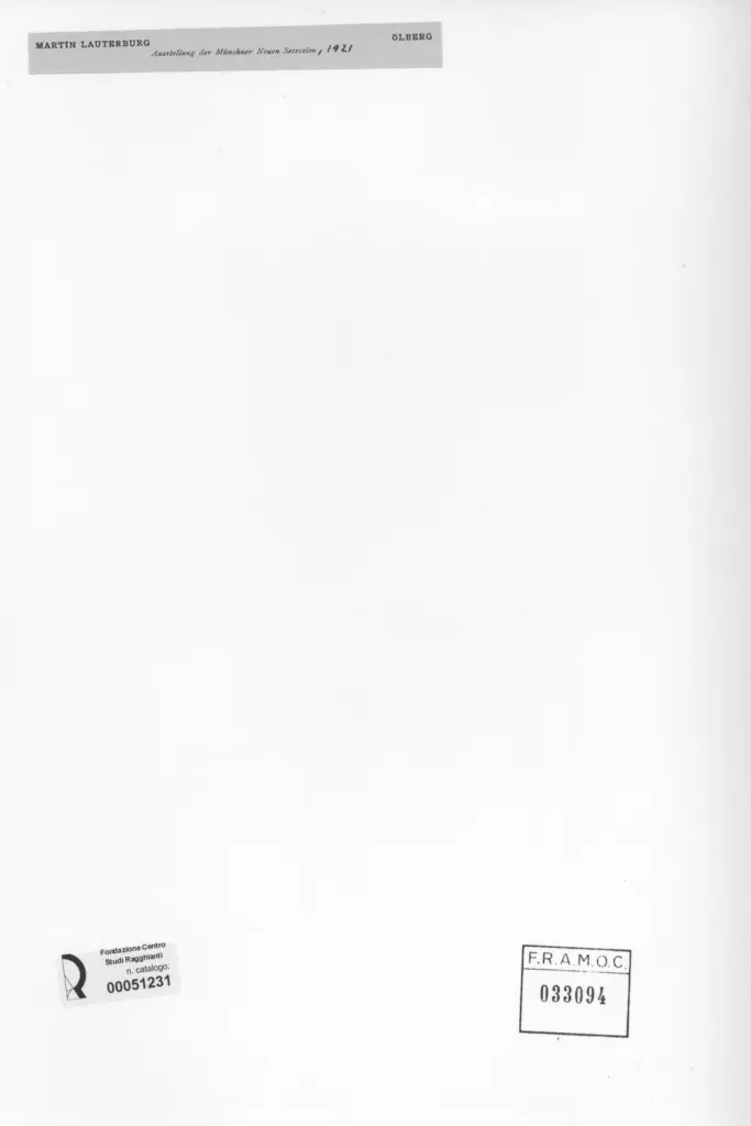 Anonimo , Lauterburg, Martin - sec. XX - &Ouml;lberg , retro