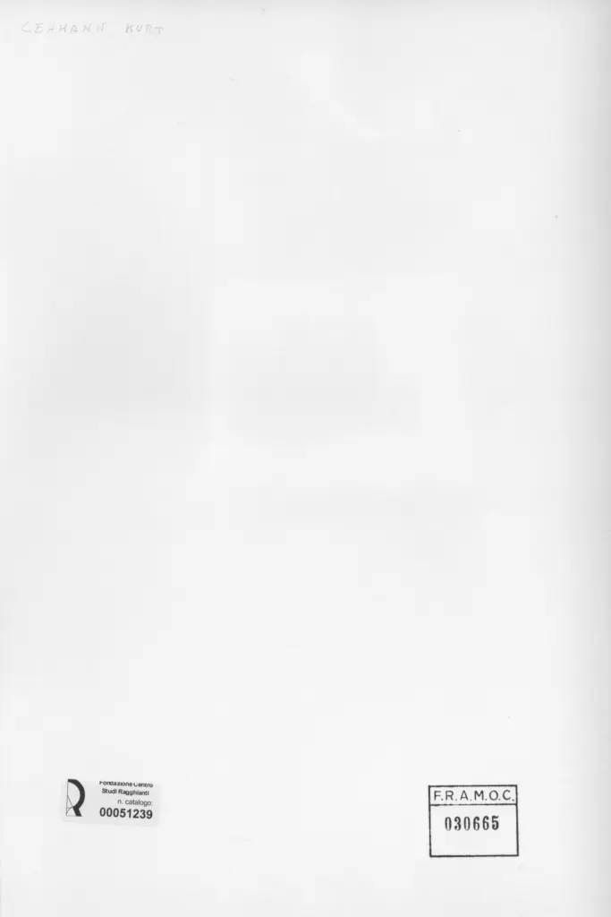 Anonimo , Lehmann, Kurt - sec. XX - Giovane pastore , retro