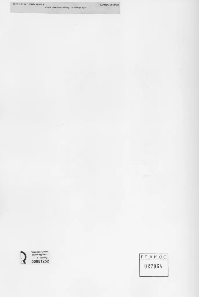 Anonimo , Lehmbruck, Wilhelm , retro