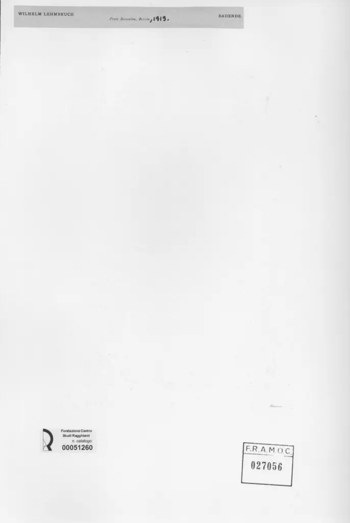 Anonimo , Lehmbruck, Wilhelm , retro