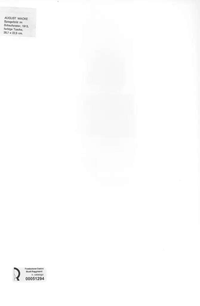 Anonimo , Macke, August - sec. XX - Spiegelbild im Schaufenster , retro