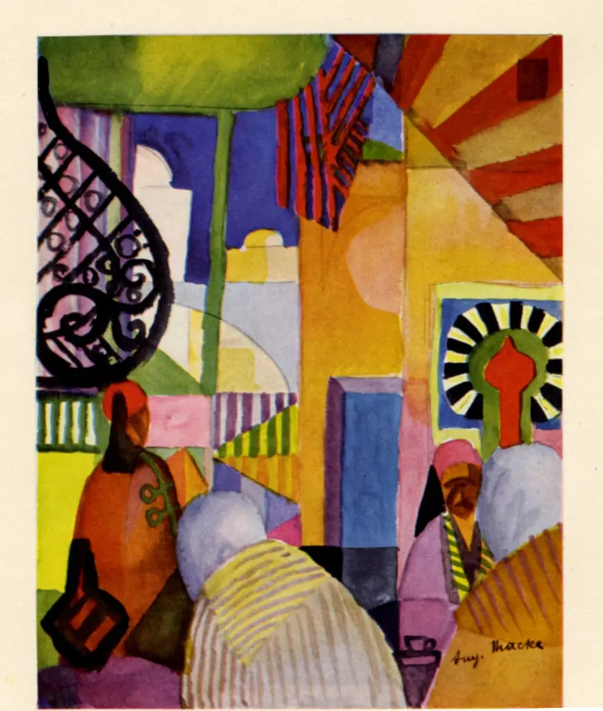 Anonimo , Macke, August - sec. XX - Bazar in Kairouan