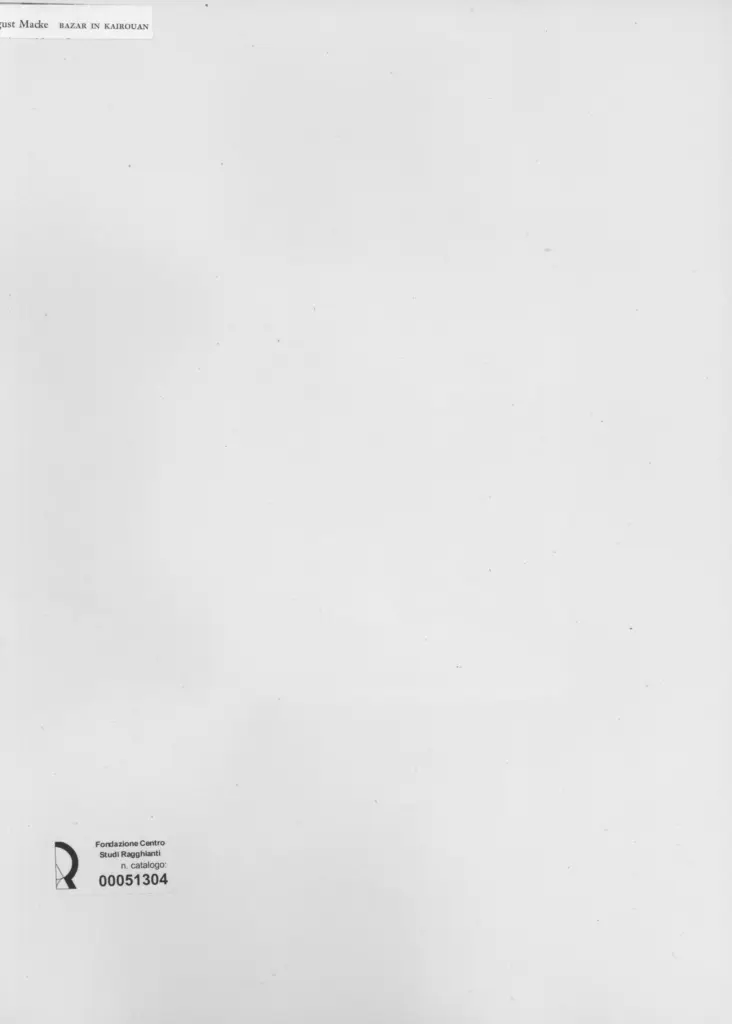 Anonimo , Macke, August - sec. XX - Bazar in Kairouan , retro