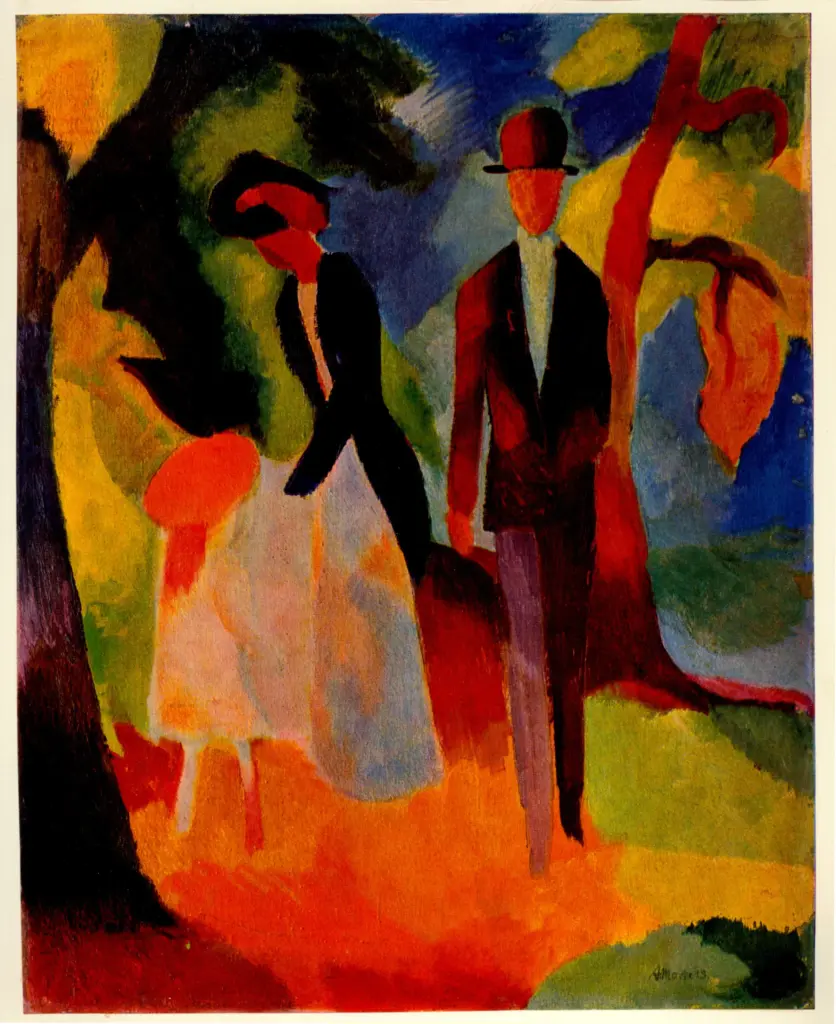 Anonimo , Macke, August - sec. XX - Un uomo e una donna