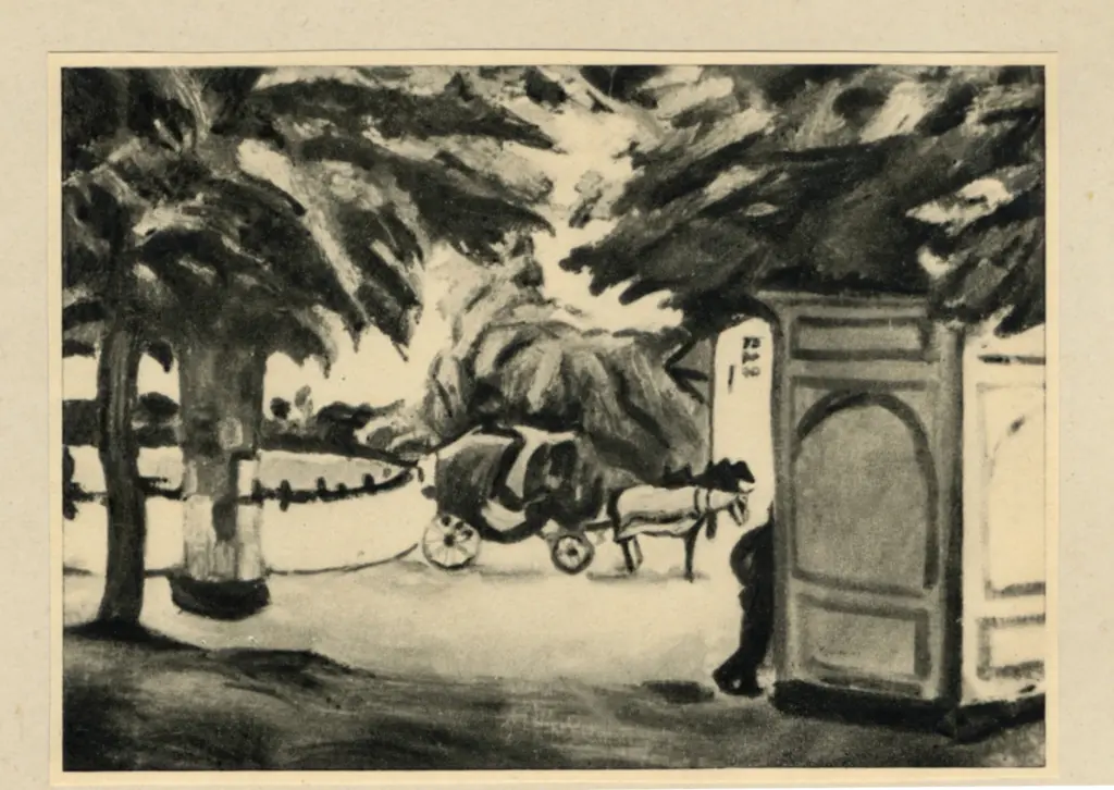 Anonimo , Macke, August - sec. XX - Park Landschaft , fronte