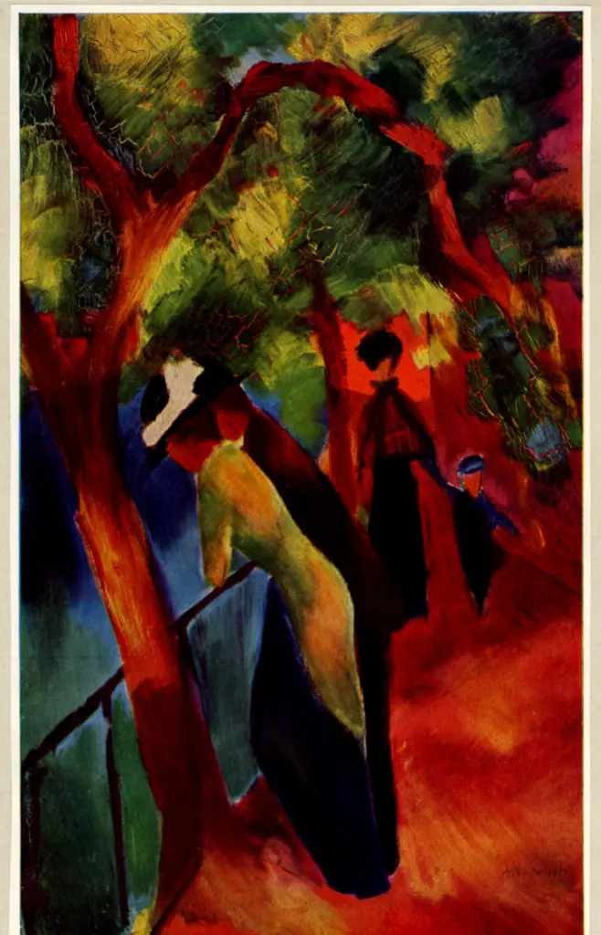 Anonimo , Macke, August - sec. XX - Sonniger Weg , fronte