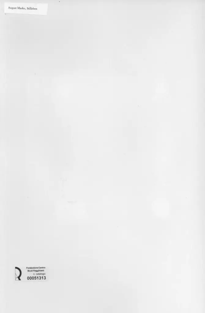 Anonimo , Macke, August - sec. XX - Stilleben , retro