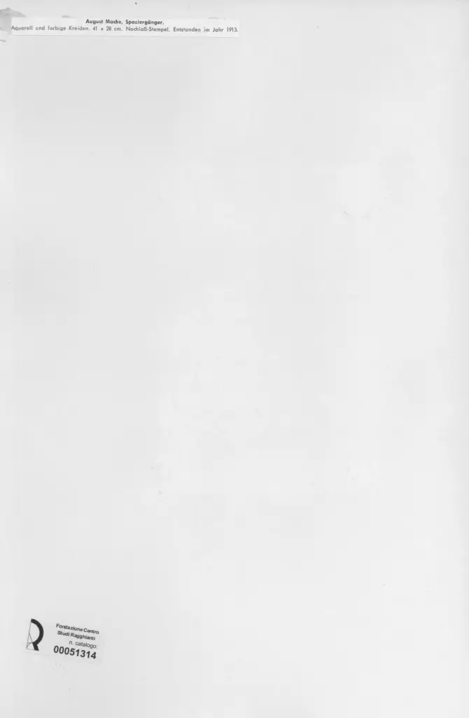 Anonimo , Macke, August - sec. XX - Spazierg&auml;nger , retro