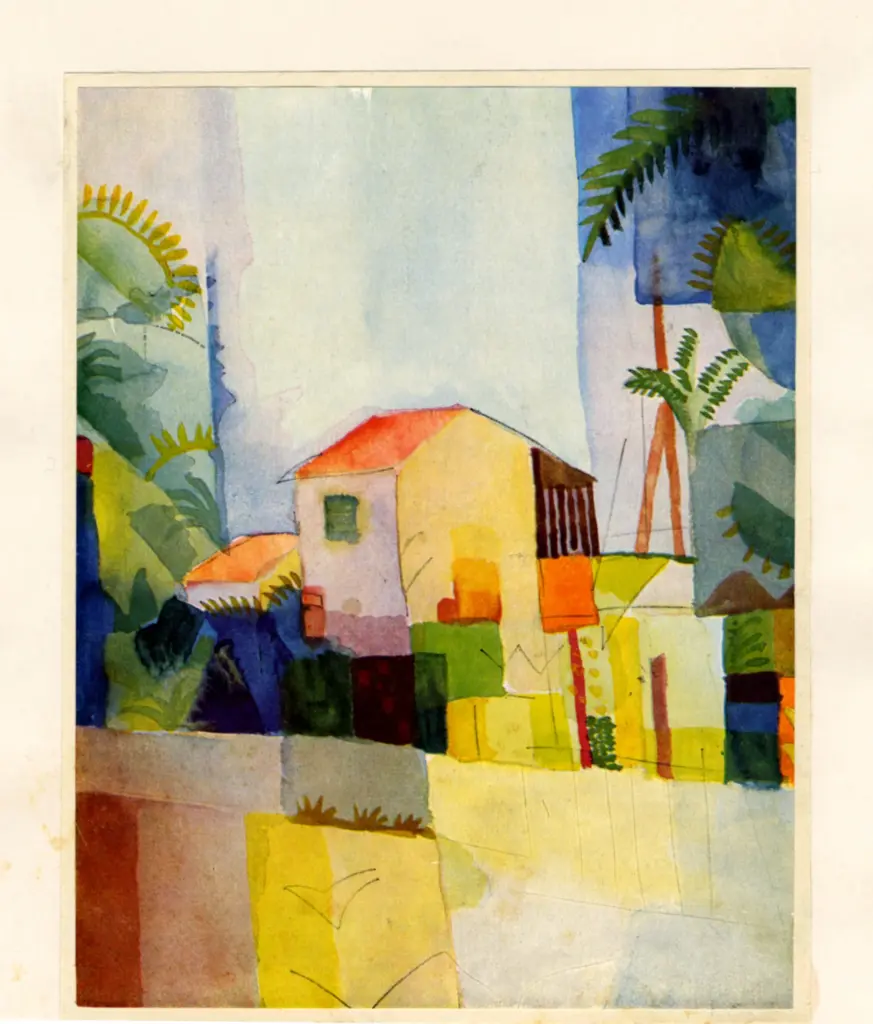 Anonimo , Macke, August - sec. XX - Case gialle , fronte