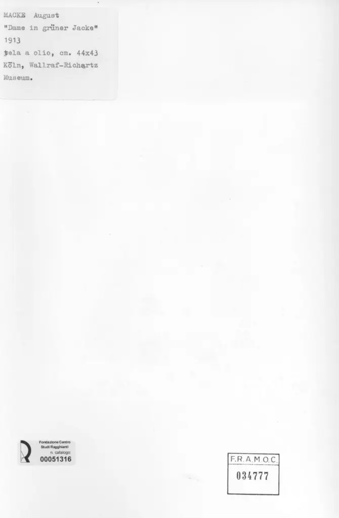 Anonimo , Macke, August - sec. XX , retro