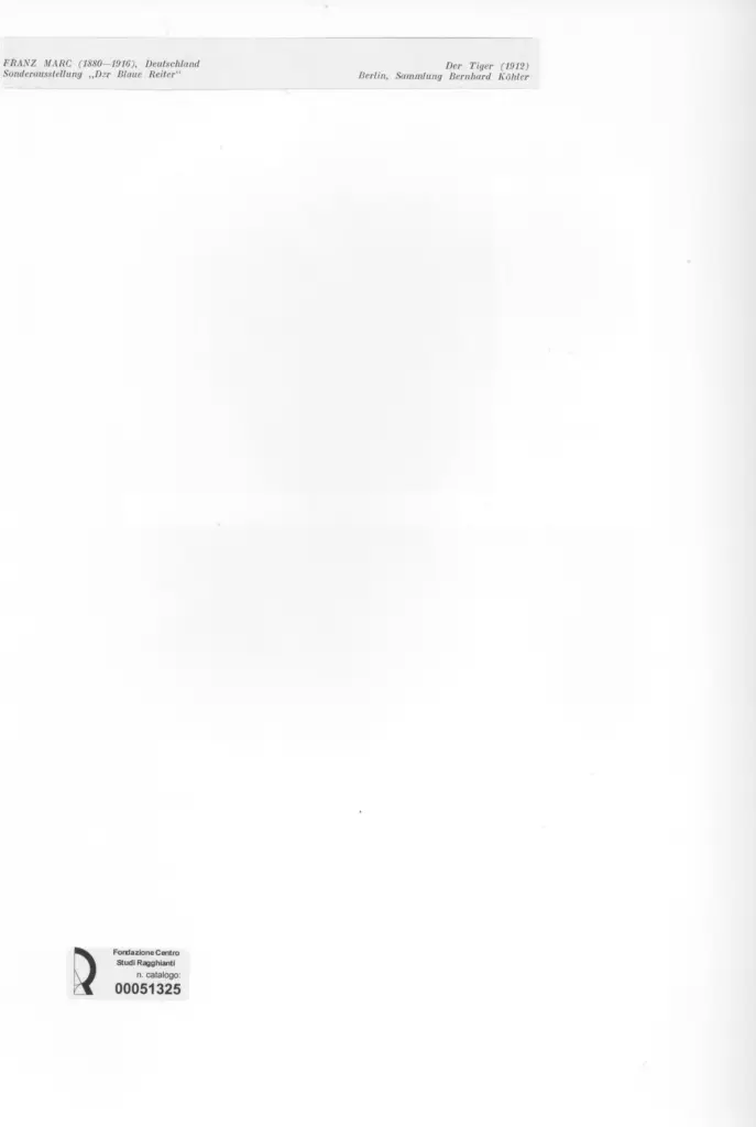 Anonimo , Marc, Franz - sec. XX , retro