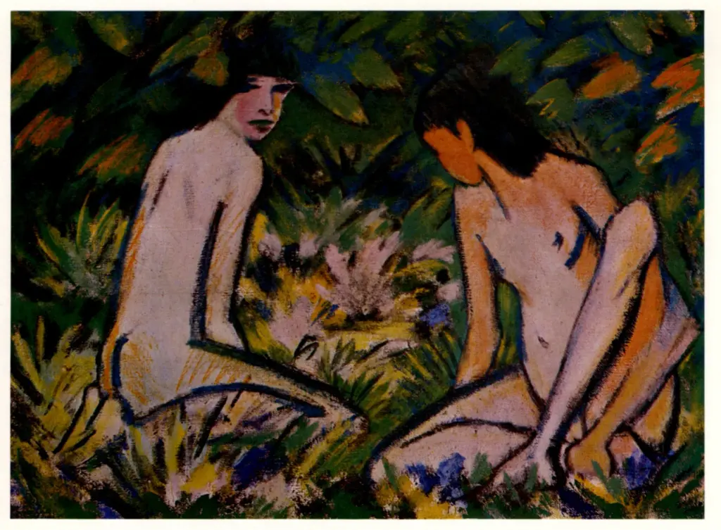 Müller, Otto , Mädchen im Grünen