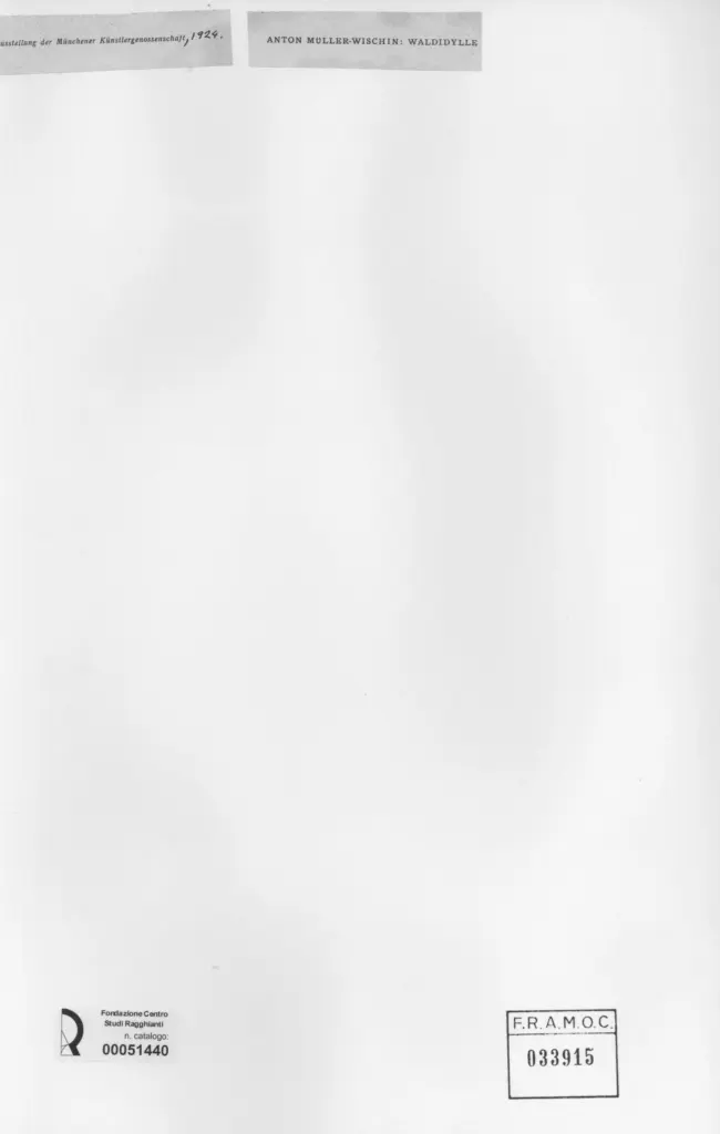 Anonimo , M&uuml;ller - Wischin, Anton - sec. XX - Waldidylle , retro