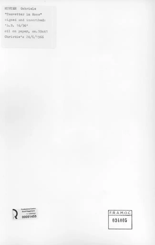 Anonimo , M&uuml;nter, Gabriele , retro