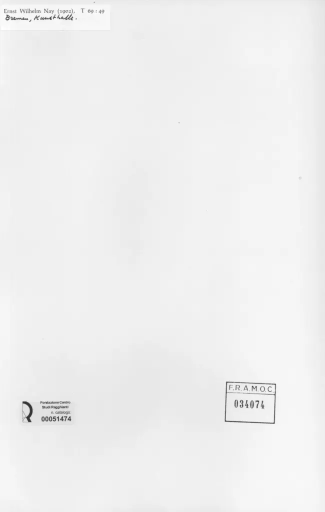 Anonimo , Nay, Ernst Wilhelm , retro