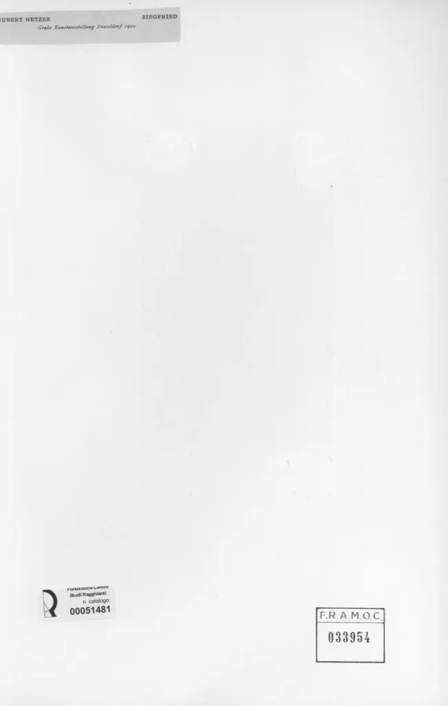 Anonimo , Netzer, Hubert - sec. XX - Sigfried , retro