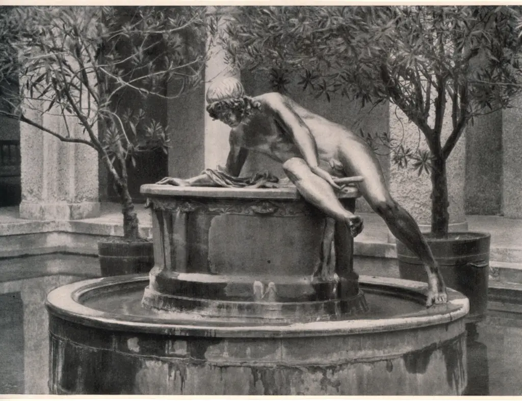 Netzer, Hubert , Brunnen im Bayerischen nationalmuseum in Munchen
