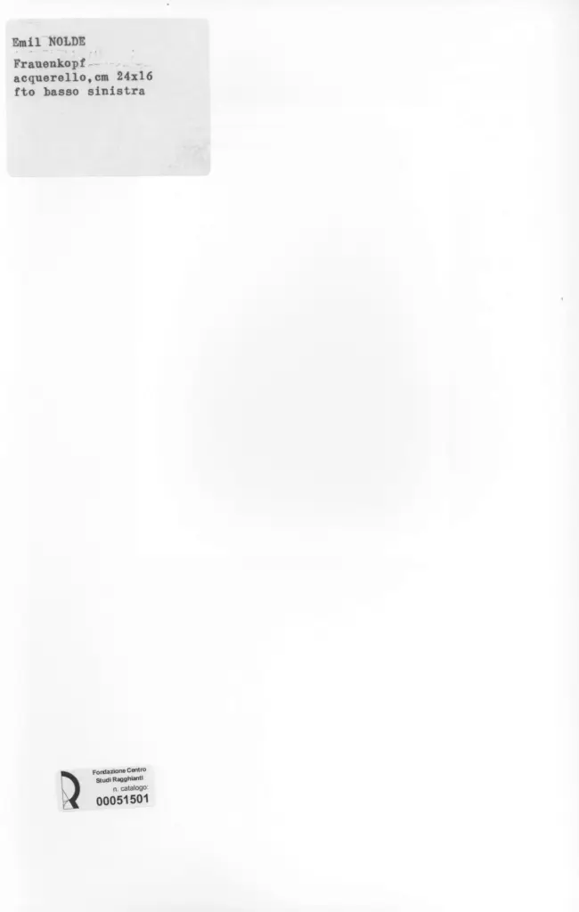 Anonimo , Nolde, Emil - sec. XX - , retro