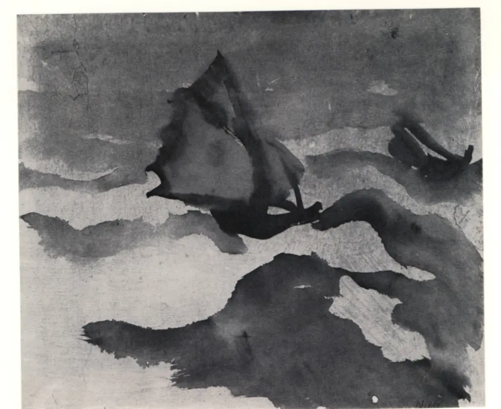 Anonimo , Nolde, Emil - sec. XX - Segelschiffe , fronte