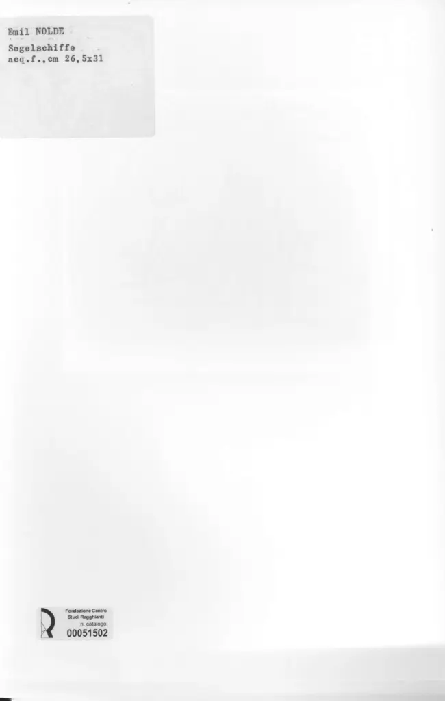 Anonimo , Nolde, Emil - sec. XX - Segelschiffe , retro