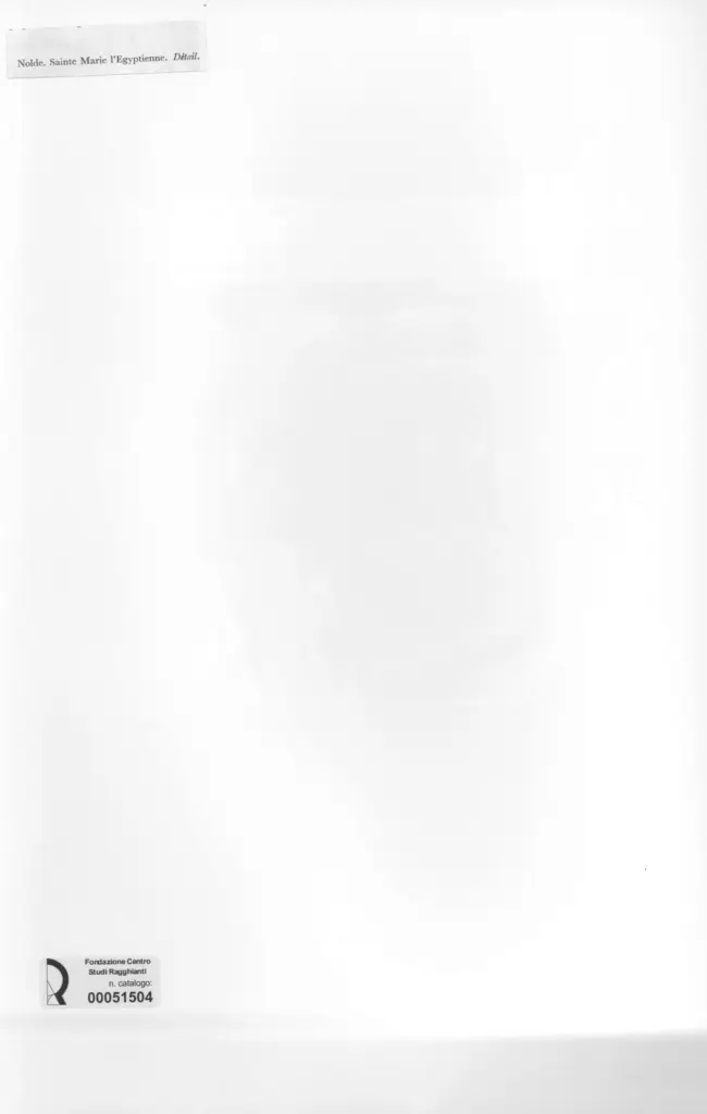 Anonimo , Nolde, Emil - sec. XX - Sainte Marie l'Egyptienne , retro