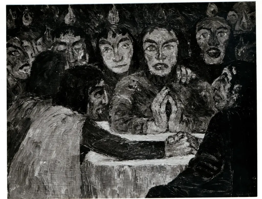 Anonimo , Nolde, Emil - sec. XX - Pentecoste , fronte